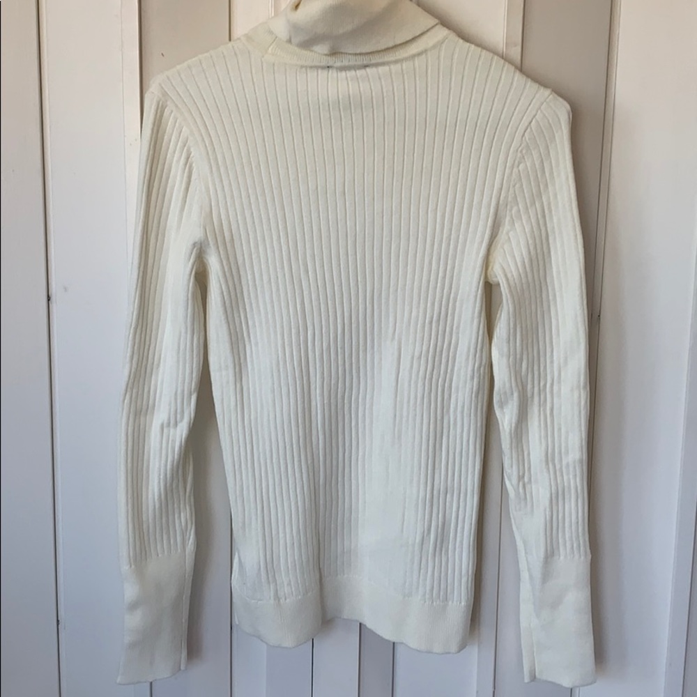 COPY - Talbots Button Cuff Ribbed Sweater - Picture 4 of 7
